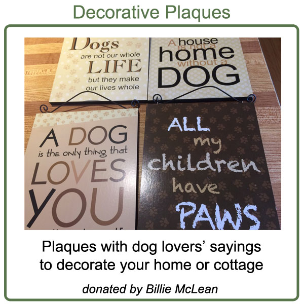 Decorative Dog Lovers' Plaques
