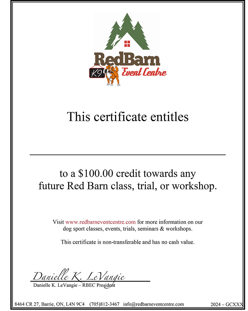 Gift a Red Barn gift certificate to someone special